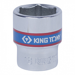 Головка торц. 6-гр. 3/8"DR 18мм хром